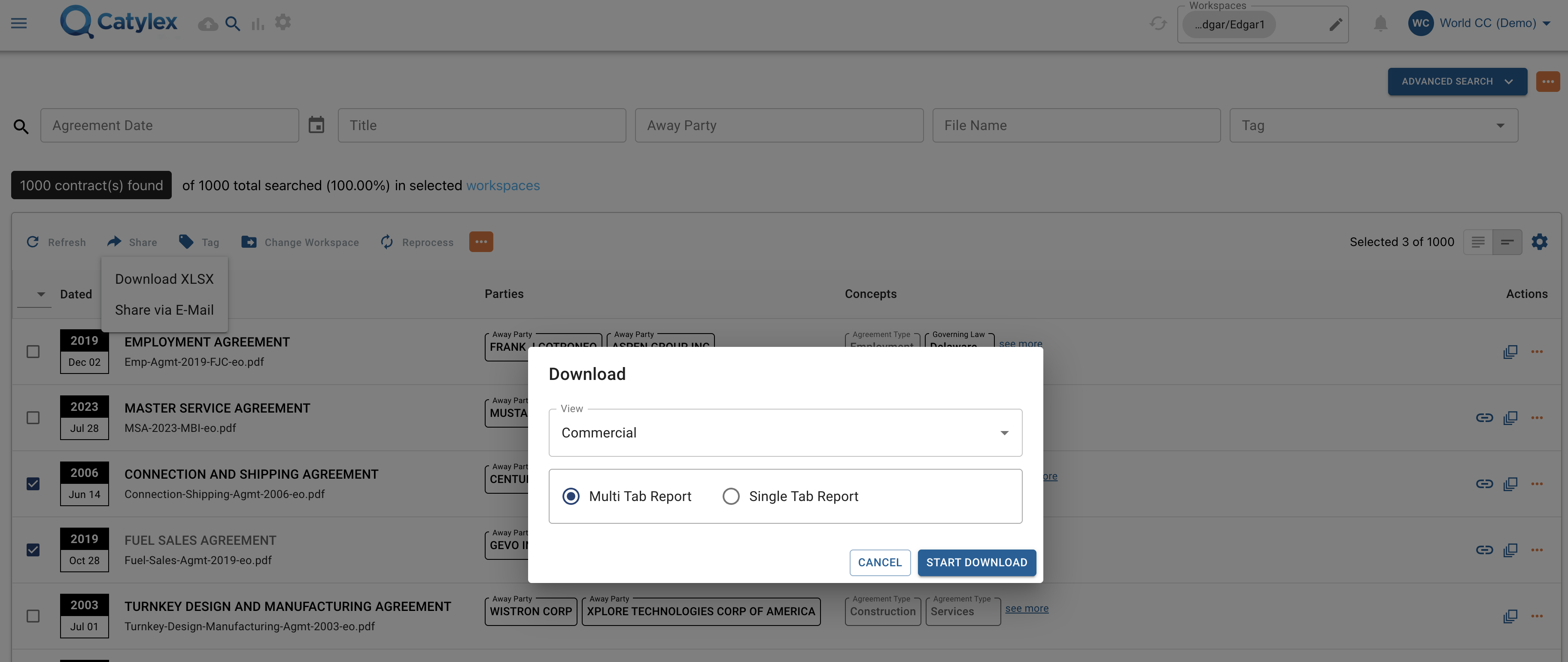 Knowledge Center - Share